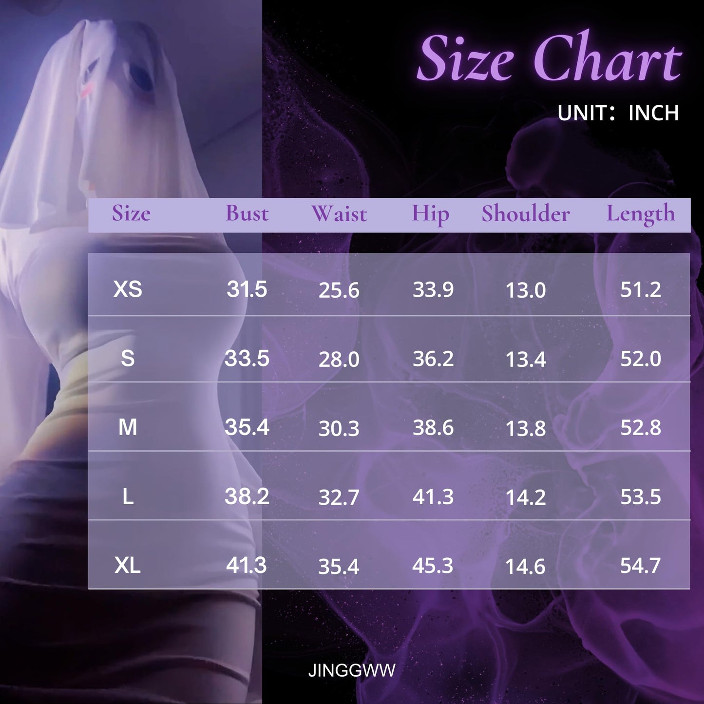 Halloween Ghost Costume for Women, Sexy White Ghost Backless Dress