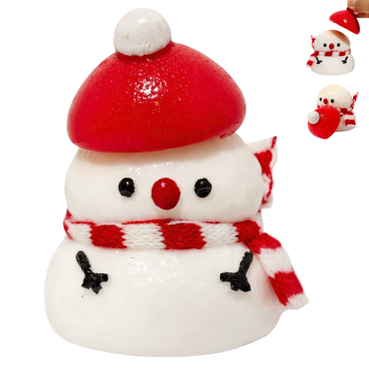 JINGGWW Snowman Squishy Toy | 4.5in Slow-Rise Stress Relief & Cute Winter Desk Decor