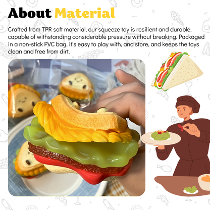 JINGGWW 6-Layer Sandwich Taba Squishy Toy | Detachable Parts, Customizable Fidget Fun