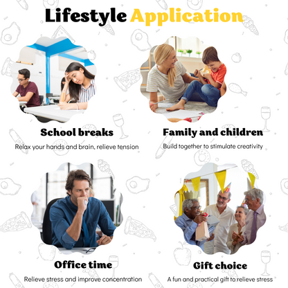 JINGGWW 6-Layer Sandwich Taba Squishy Toy | Detachable Parts, Customizable Fidget Fun