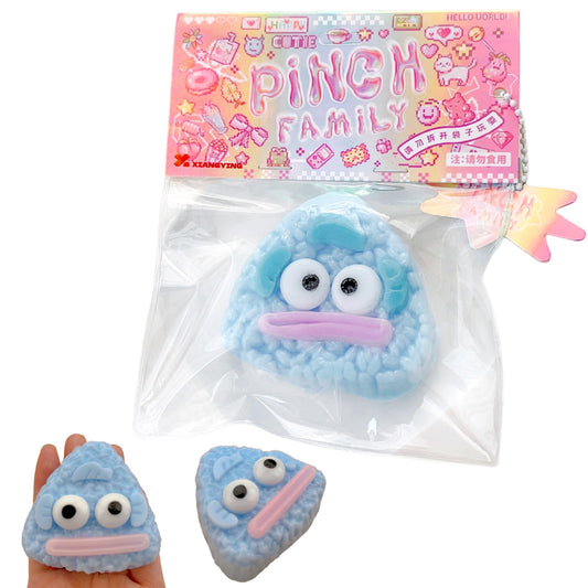 JINGGWW Blue Rice Ball Fish Taba Squishy Toy