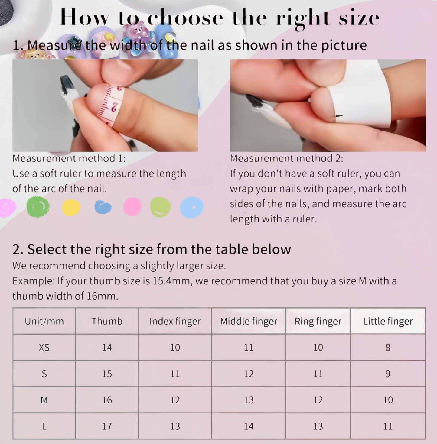 JINGGWW Pink Aurora Gradient Press On Nails - 10pcs