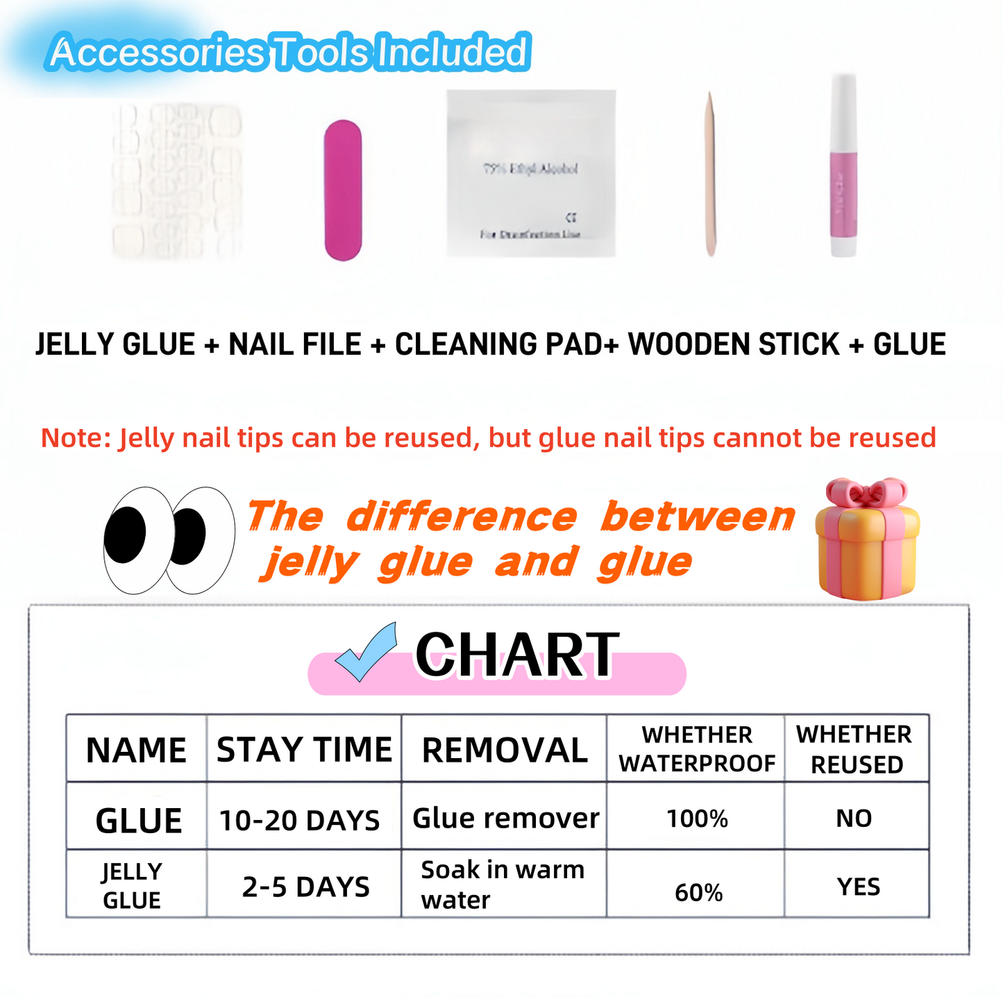 JINGGWW Pink Aurora Gradient Press On Nails - 10pcs