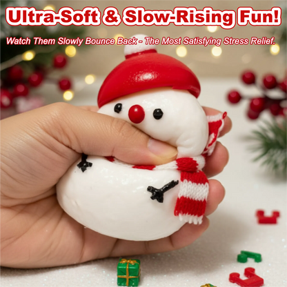 JINGGWW Snowman Squishy Toy | 4.5in Slow-Rise Stress Relief & Cute Winter Desk Decor