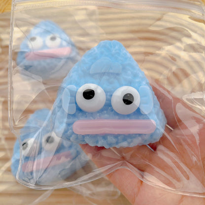 JINGGWW Blue Rice Ball Fish Taba Squishy Toy