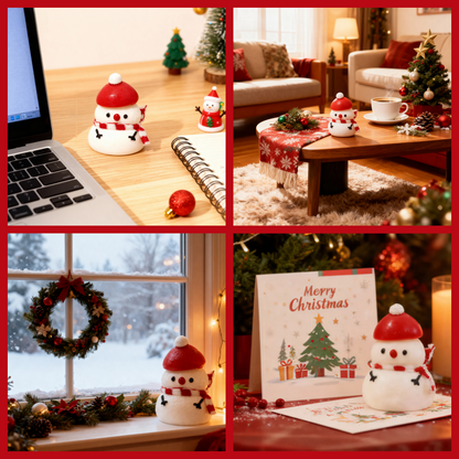 JINGGWW Snowman Squishy Toy | 4.5in Slow-Rise Stress Relief & Cute Winter Desk Decor