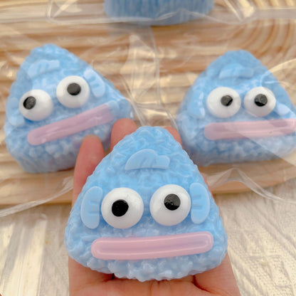 JINGGWW Blue Rice Ball Fish Taba Squishy Toy