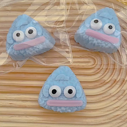 JINGGWW Blue Rice Ball Fish Taba Squishy Toy