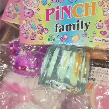 JINGGWW Blue Ice Canelé Taba Squishy Toy | Kawaii Sensory Fidget Toy for Stress Relief